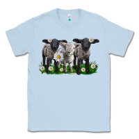 Dusty Blue baby sheeps with daisies Classic Tee - LillyAllenDesigns