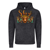Vintage Black show mom long haired cow Vintage Hoodie - Jasminsmagicworld