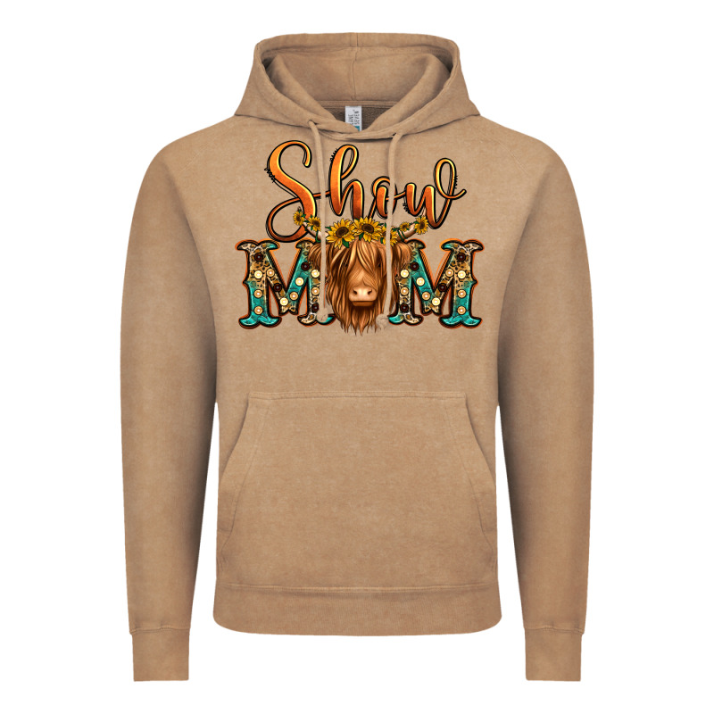 Show Mom Long Haired Cow Vintage Hoodie by Jasminsmagicworld | Teevron