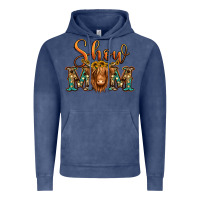 Vintage Denim show mom long haired cow Vintage Hoodie - Jasminsmagicworld