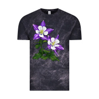 Cloud Black rocky mountain columbine Vintage Tee - LillyAllenDesigns