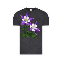 Vintage Black rocky mountain columbine Vintage Tee - LillyAllenDesigns