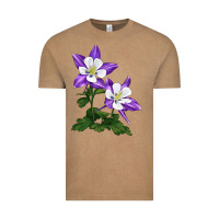 Vintage Coffee rocky mountain columbine Vintage Tee - LillyAllenDesigns