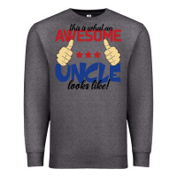Charcoal Heather Awesome uncle Premium Sweatshirt - Bettercallsaul
