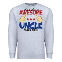 Heather Grey Awesome uncle Premium Sweatshirt - Bettercallsaul