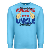 Ocean Blue Awesome uncle Premium Sweatshirt - Bettercallsaul
