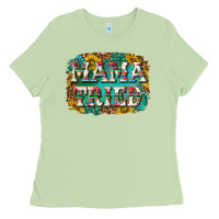 Matcha western mama tried with sunflowers and gemstone Ladies Tee - texasbilliewilder
