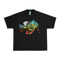 Black Peacock Bass Illustrations Urban Heavy Tee - LillyAllenDesigns