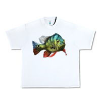 White Peacock Bass Illustrations Urban Heavy Tee - LillyAllenDesigns
