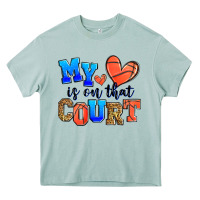 Arona my heart is on that court basketball Heavy Core Tee - Zillion Design Studio