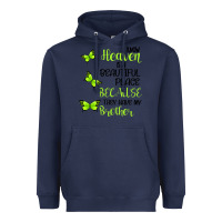 Navy I know heaven is a beautiful place because they have my brother Heavyweight Hoodie - Bettercallsaul