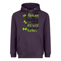 Plum I know heaven is a beautiful place because they have my brother Heavyweight Hoodie - Bettercallsaul