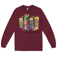 Mardi Gras Teacher Life Long Sleeve Tee | Teevron