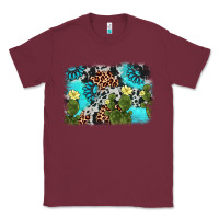 Burgundy cactus gemstone background Classic Tee - AdoDesignShop