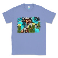 Colony Blue cactus gemstone background Classic Tee - AdoDesignShop