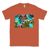 Copper cactus gemstone background Classic Tee - AdoDesignShop
