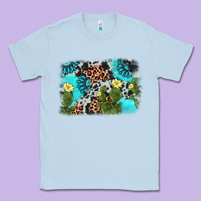 Cactus Gemstone Background Classic Tee Designed By Adodesignshop