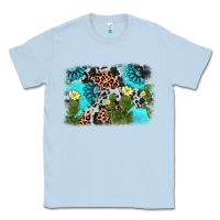 Dusty Blue cactus gemstone background Classic Tee - AdoDesignShop