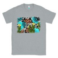 Heather Grey cactus gemstone background Classic Tee - AdoDesignShop