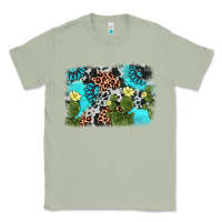 Matcha cactus gemstone background Classic Tee - AdoDesignShop