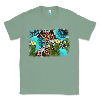 Sage cactus gemstone background Classic Tee - AdoDesignShop