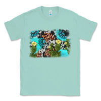 Seafoam cactus gemstone background Classic Tee - AdoDesignShop
