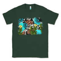 Sports Green cactus gemstone background Classic Tee - AdoDesignShop