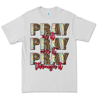 Dove Grey pray on it pray over it pray through it Premium Tee - AdoDesignShop
