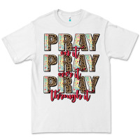 White pray on it pray over it pray through it Premium Tee - AdoDesignShop