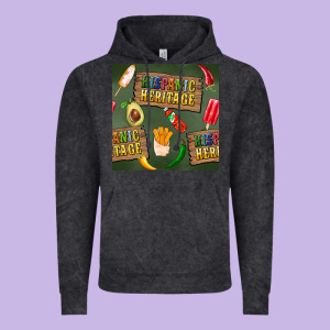Hispanic Heritage Seamless Pattern Vintage Hoodie Designed By Bundleandbundleshop