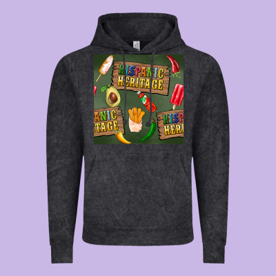 Hispanic Heritage Seamless Pattern Vintage Hoodie Designed By Bundleandbundleshop