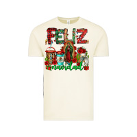 Vintage Arctic feliz navidad lady of Guadalupe christmas coffee Vintage Tee - Jasminsmagicworld