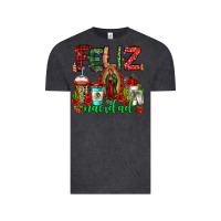 Vintage Black feliz navidad lady of Guadalupe christmas coffee Vintage Tee - Jasminsmagicworld