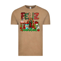 Vintage Coffee feliz navidad lady of Guadalupe christmas coffee Vintage Tee - Jasminsmagicworld