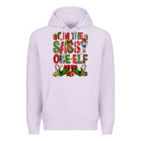 Lilac I'm the sassy on the elf Premium Hoodie - NancyCooperArtShop