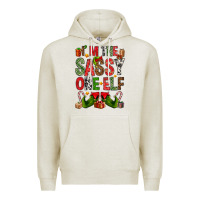 Oatmeal Heather I'm the sassy on the elf Premium Hoodie - NancyCooperArtShop