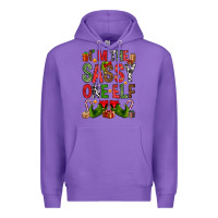 Purple I'm the sassy on the elf Premium Hoodie - NancyCooperArtShop
