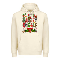Sandshell I'm the sassy on the elf Premium Hoodie - NancyCooperArtShop