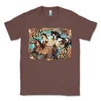 Chestnut 3 western horses running free Classic Tee - LillyAllenDesigns