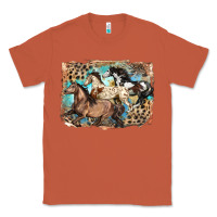 Copper 3 western horses running free Classic Tee - LillyAllenDesigns