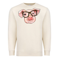 Sandshell pig with glasses Premium Sweatshirt - RanaPortraitStore