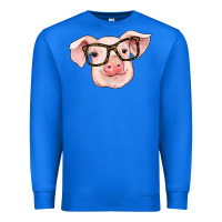 True Royal pig with glasses Premium Sweatshirt - RanaPortraitStore
