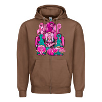 Chestnut Breast Cancer Gnomies Truck Zipper Hoodie - BundleAndBundleShop