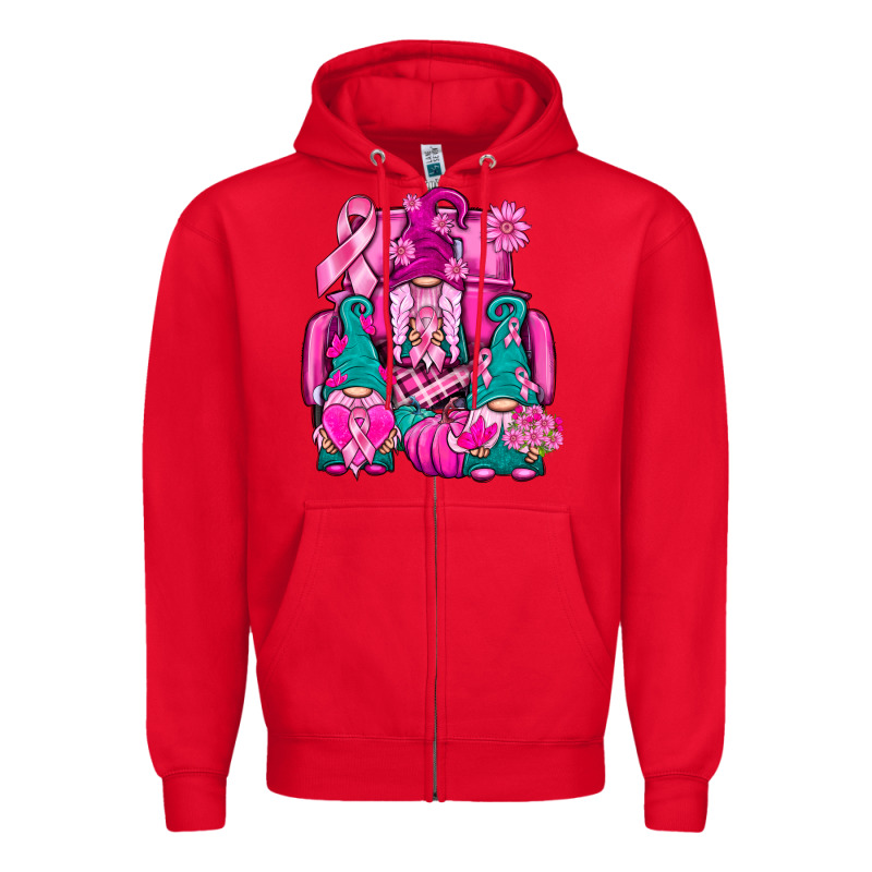 Breast Cancer Gnomies Truck Zipper Hoodie by BundleAndBundleShop | Teevron