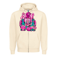Sandshell Breast Cancer Gnomies Truck Zipper Hoodie - BundleAndBundleShop