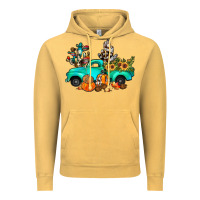 Vintage Mustard cactus pumpkin truck fall Vintage Hoodie - JahusDesignShop