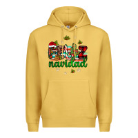 Antique Gold feliz navidad Premium Hoodie - JahusDesignShop