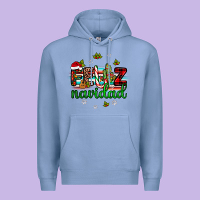 Feliz Navidad Premium Hoodie Designed By Jahusdesignshop