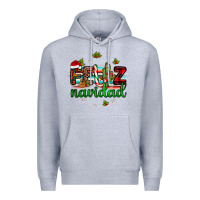 Heather Grey feliz navidad Premium Hoodie - JahusDesignShop