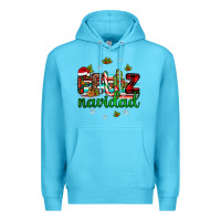 Ocean Blue feliz navidad Premium Hoodie - JahusDesignShop